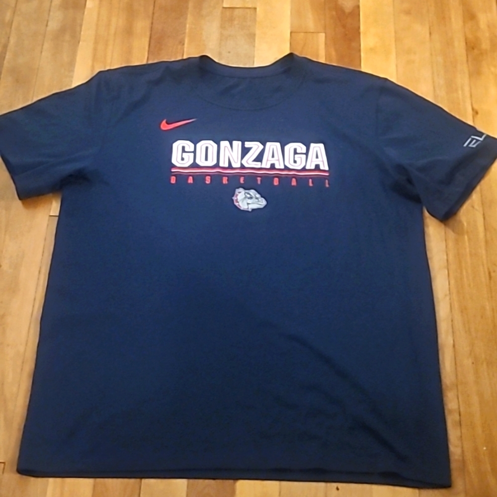 Gonzaga University Bulldogs Zags basketball Nike shirt Large